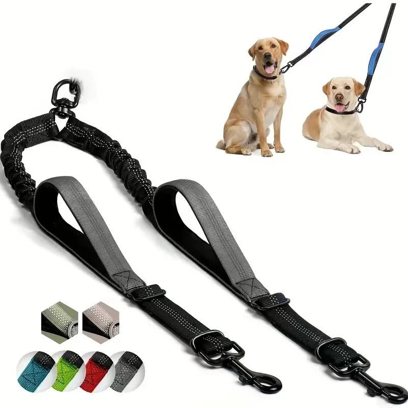 Laisse double chien | Pocker - TOUTOU VOYAGEUR