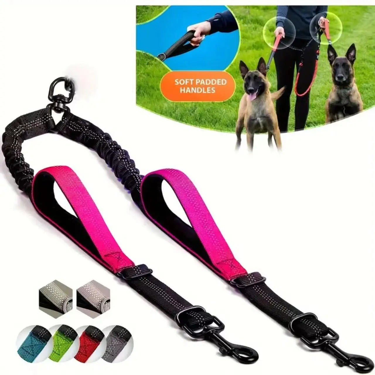 Laisse double chien | Pocker - TOUTOU VOYAGEUR